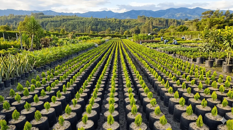 Fotografía publicada del vivero de Plantaciones Tapasco